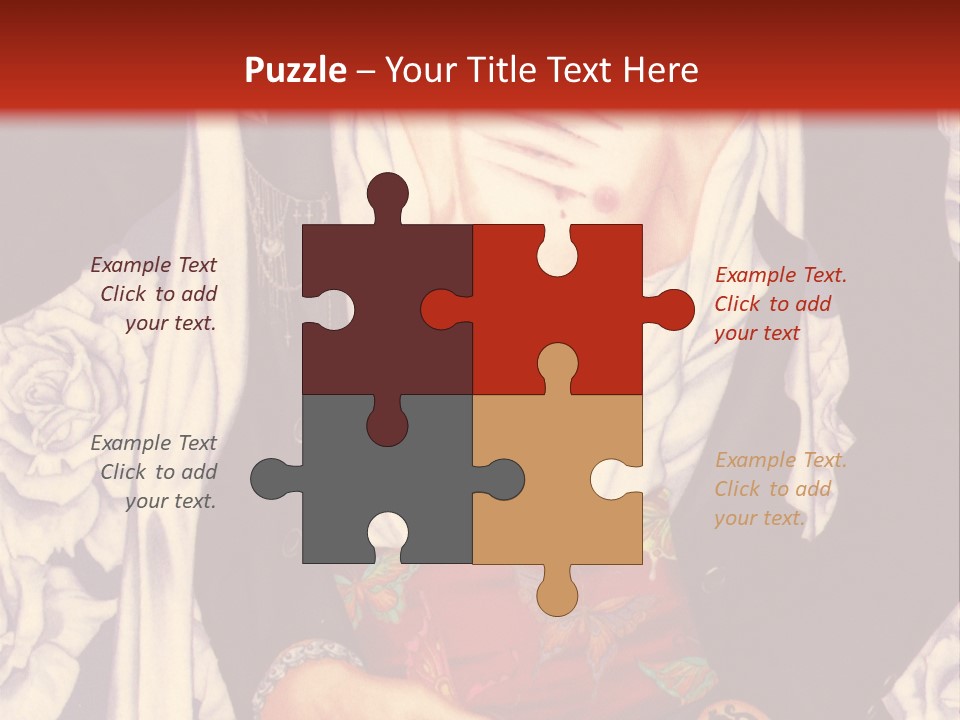 A Couple Of Anime Characters With A Red Background PowerPoint Template