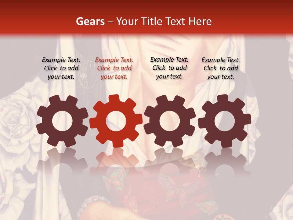 A Couple Of Anime Characters With A Red Background PowerPoint Template