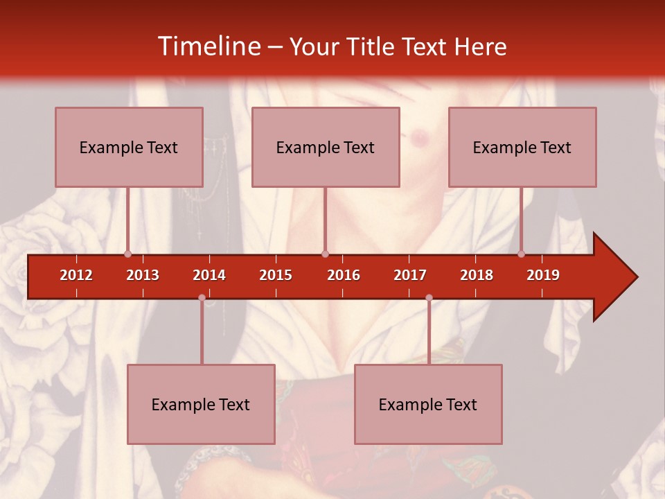 A Couple Of Anime Characters With A Red Background PowerPoint Template