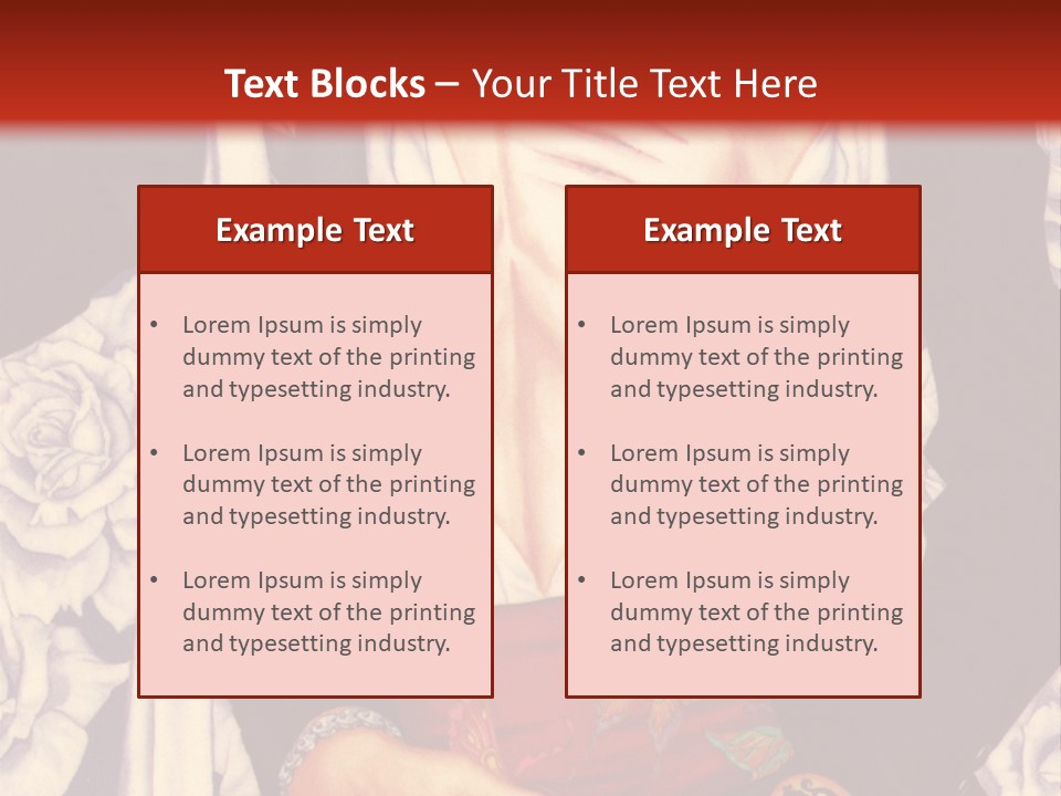 A Couple Of Anime Characters With A Red Background PowerPoint Template