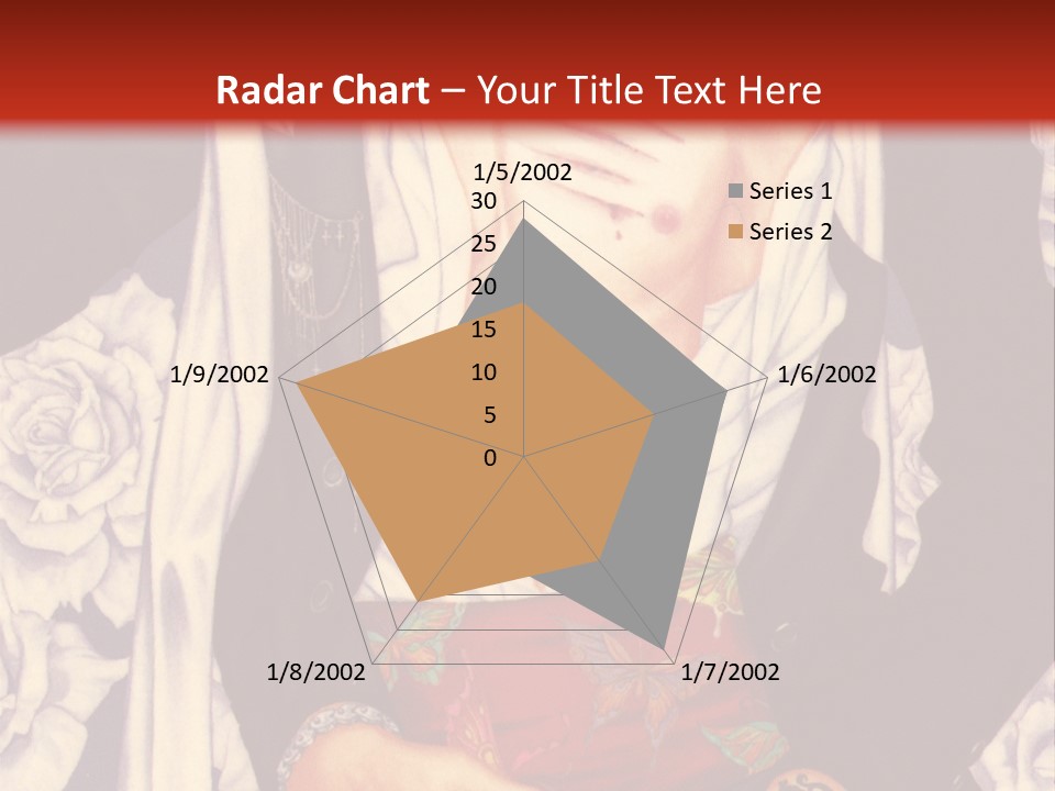 A Couple Of Anime Characters With A Red Background PowerPoint Template