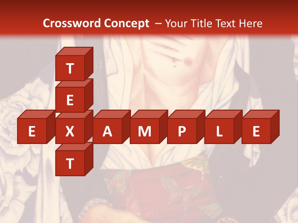 A Couple Of Anime Characters With A Red Background PowerPoint Template