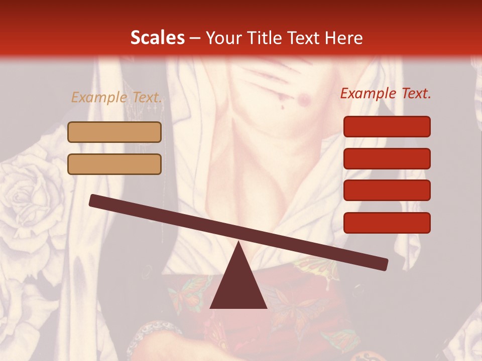 A Couple Of Anime Characters With A Red Background PowerPoint Template