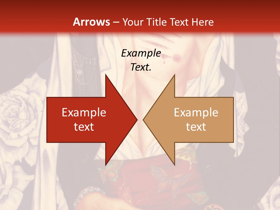 A Couple Of Anime Characters With A Red Background PowerPoint Template