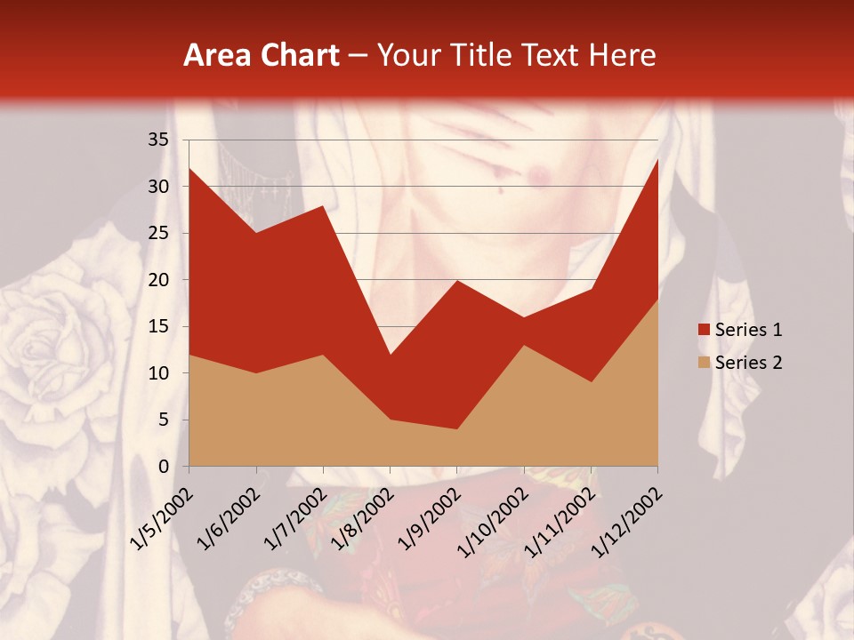 A Couple Of Anime Characters With A Red Background PowerPoint Template