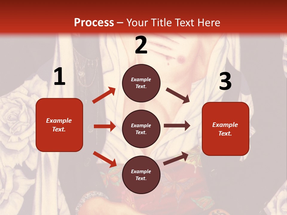 A Couple Of Anime Characters With A Red Background PowerPoint Template