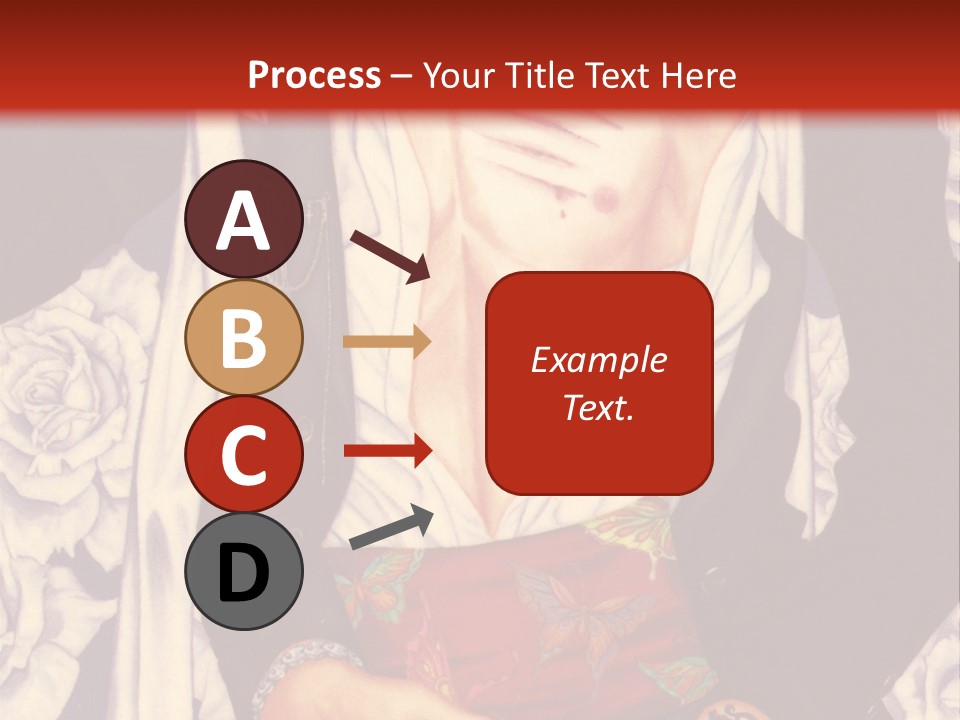 A Couple Of Anime Characters With A Red Background PowerPoint Template