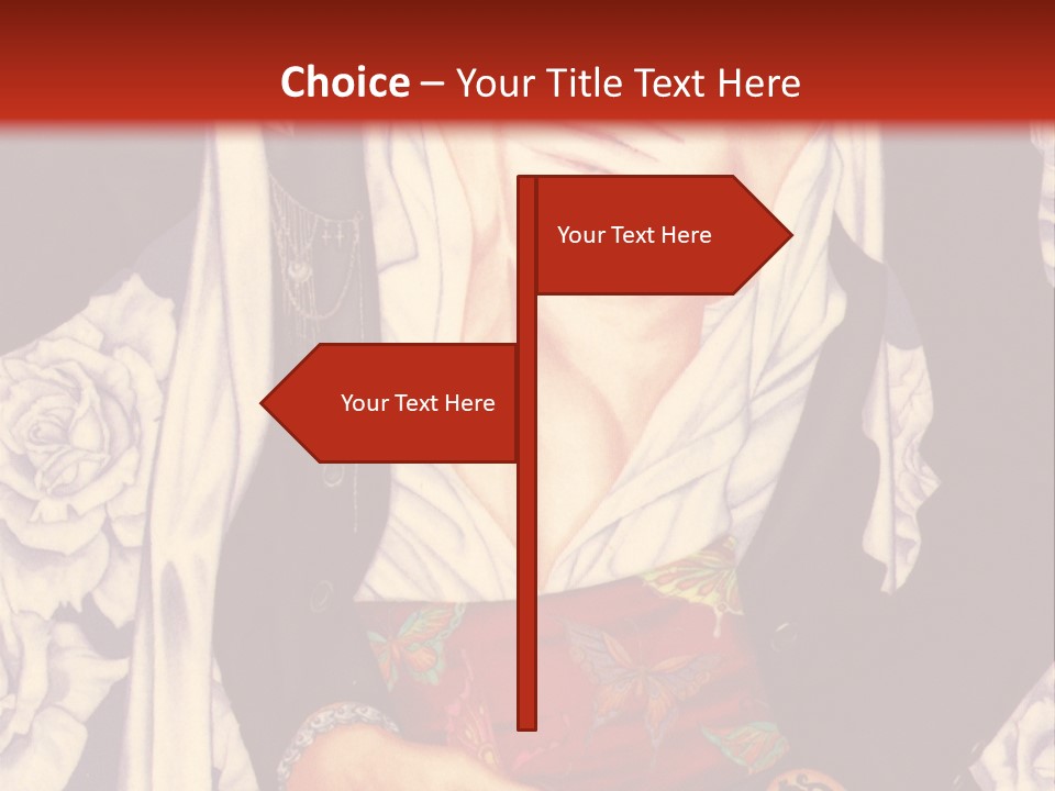 A Couple Of Anime Characters With A Red Background PowerPoint Template