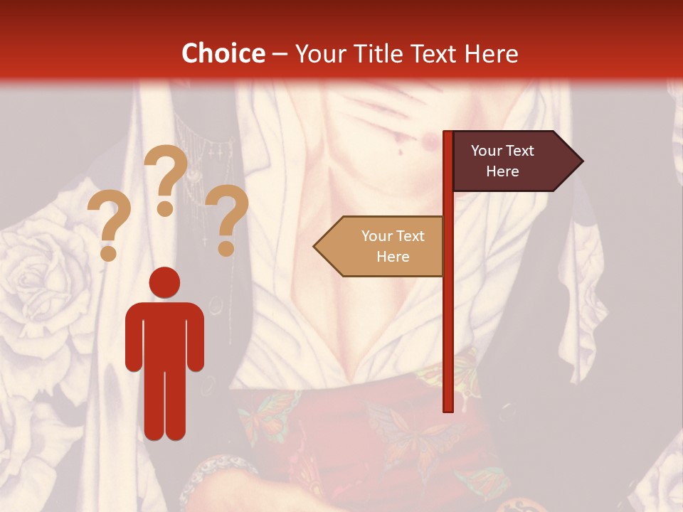 A Couple Of Anime Characters With A Red Background PowerPoint Template