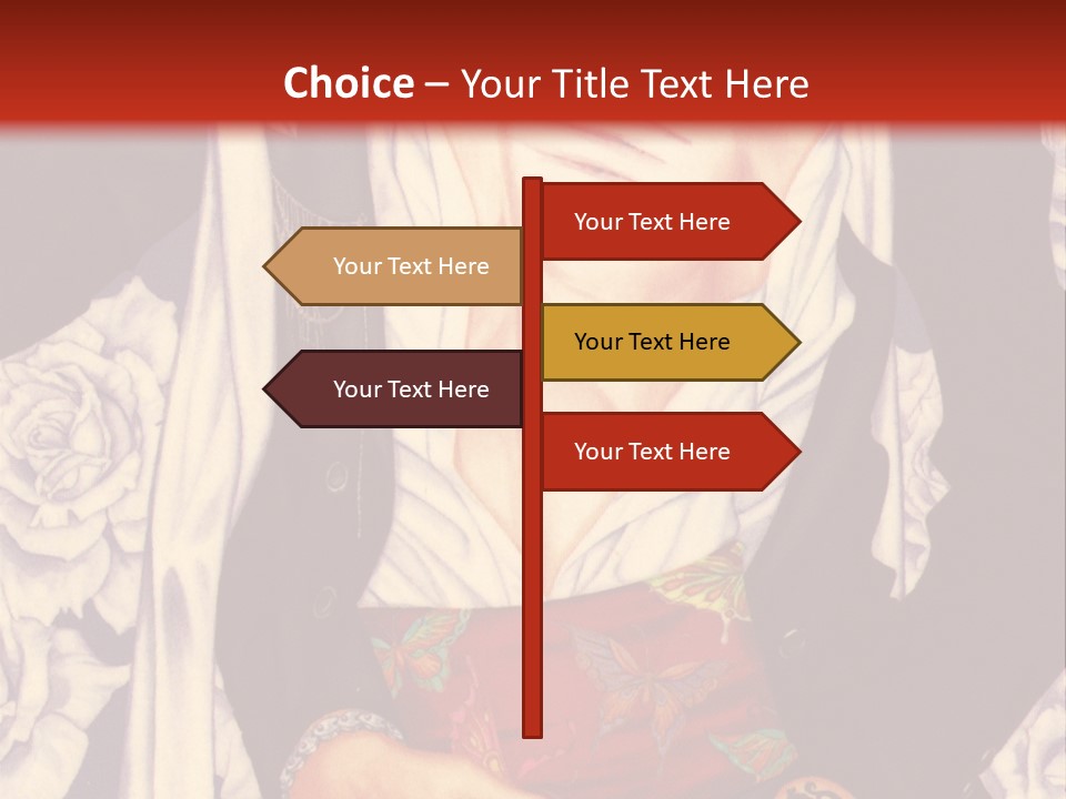 A Couple Of Anime Characters With A Red Background PowerPoint Template