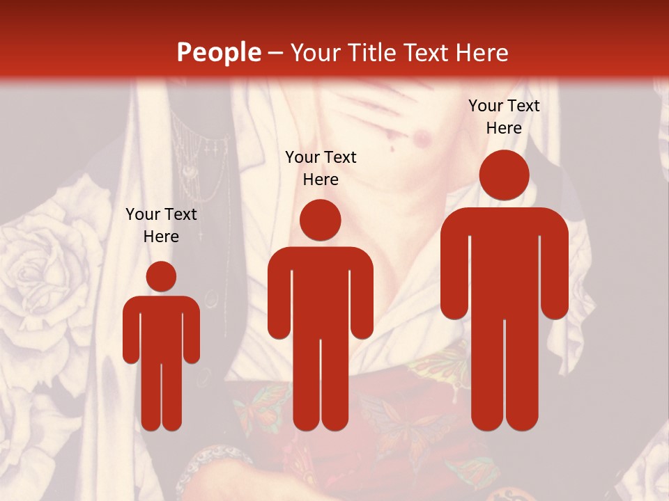 A Couple Of Anime Characters With A Red Background PowerPoint Template