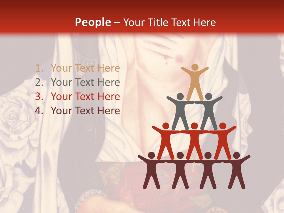 A Couple Of Anime Characters With A Red Background PowerPoint Template