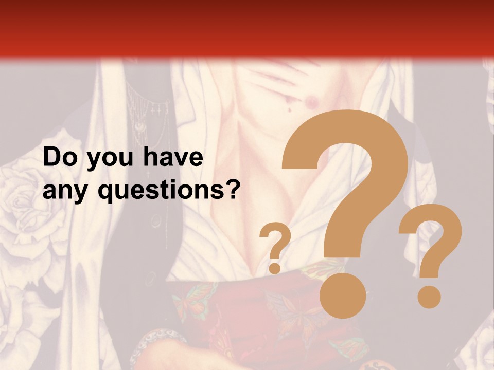 A Couple Of Anime Characters With A Red Background PowerPoint Template