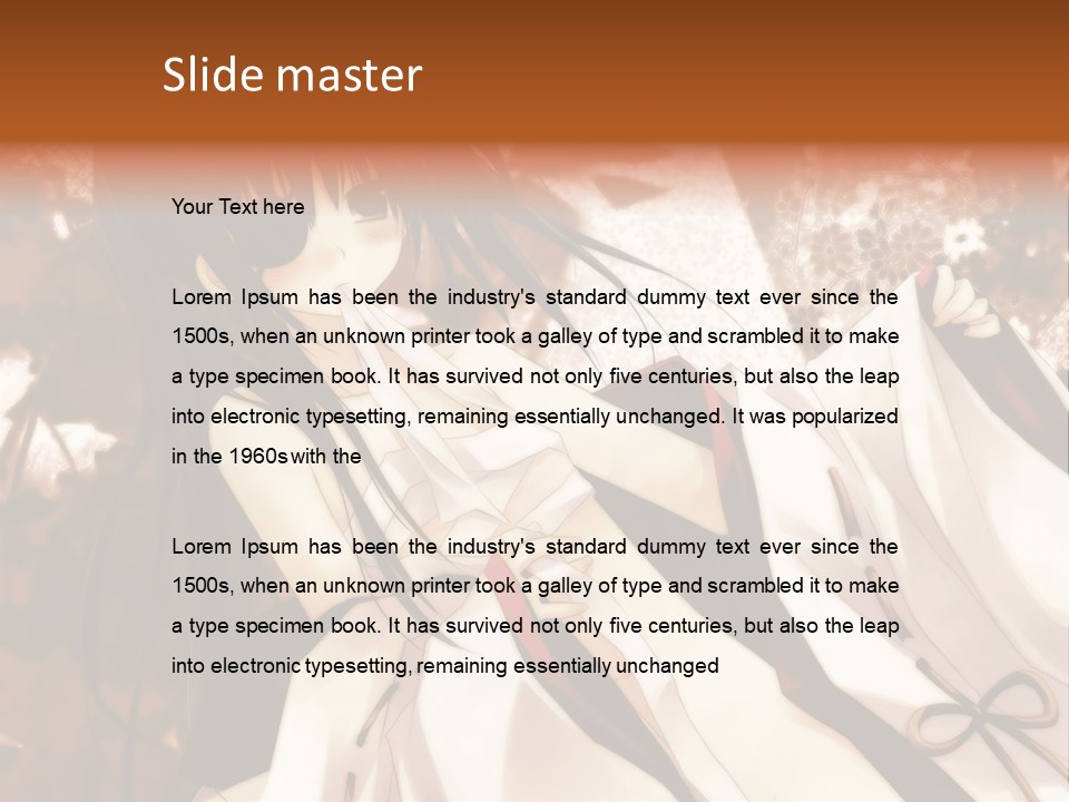 A Woman In A White Dress With Long Black Hair PowerPoint Template