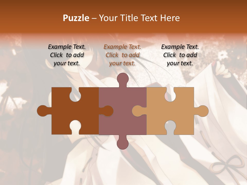 A Woman In A White Dress With Long Black Hair PowerPoint Template