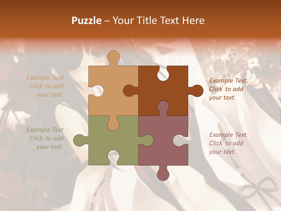 A Woman In A White Dress With Long Black Hair PowerPoint Template