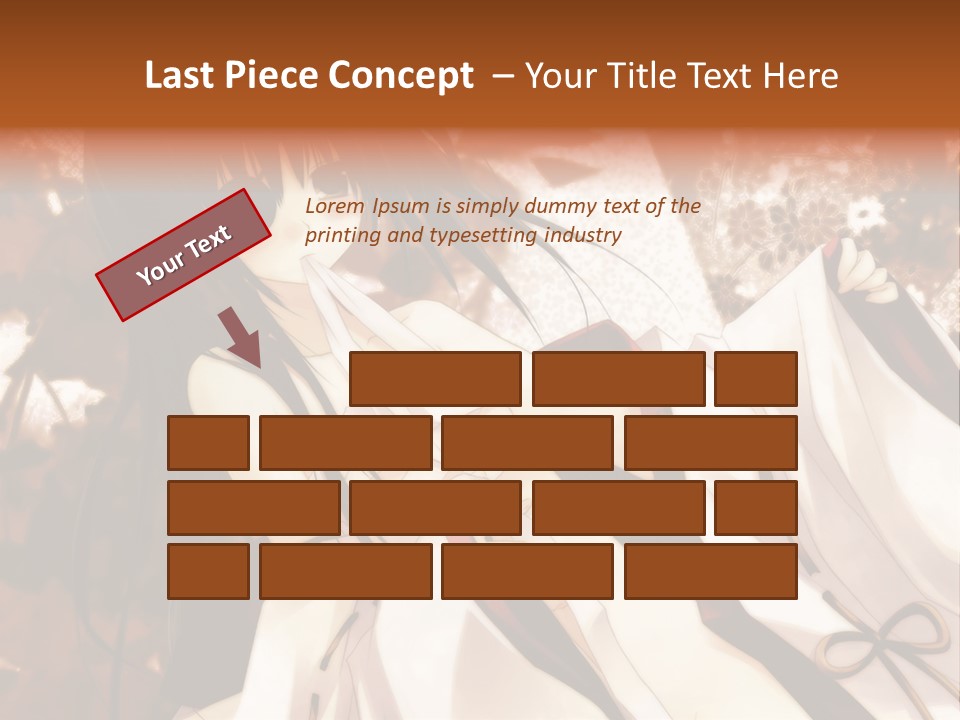 A Woman In A White Dress With Long Black Hair PowerPoint Template