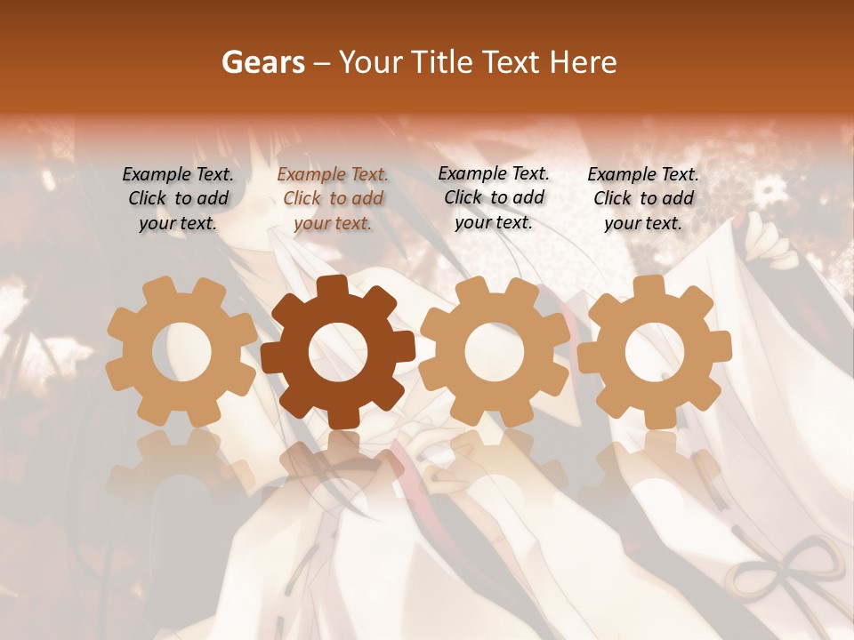 A Woman In A White Dress With Long Black Hair PowerPoint Template