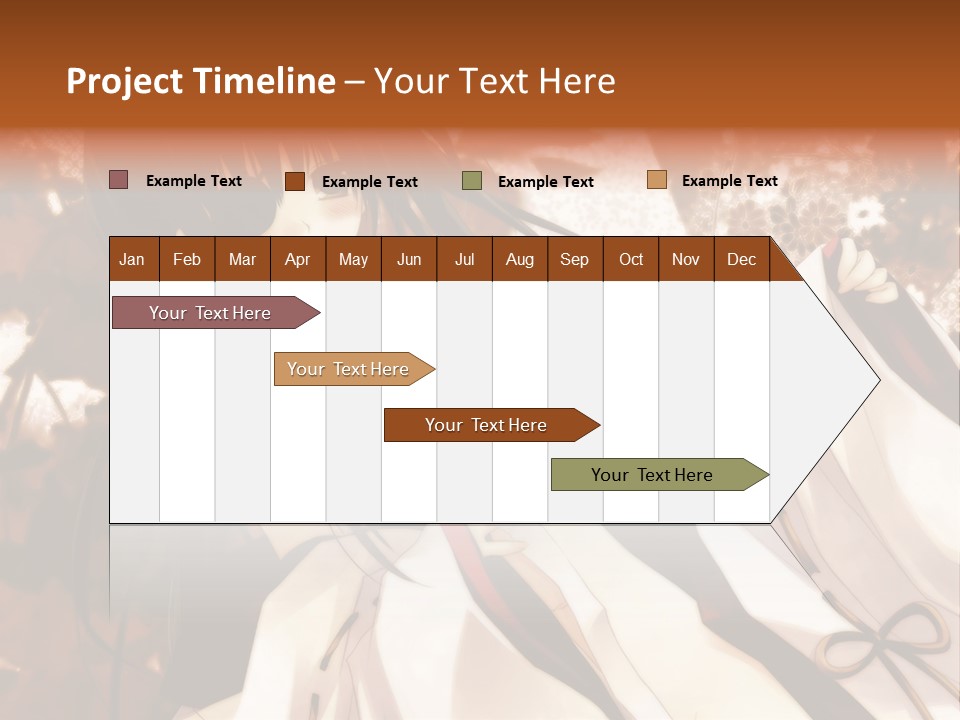 A Woman In A White Dress With Long Black Hair PowerPoint Template