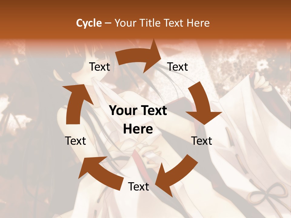 A Woman In A White Dress With Long Black Hair PowerPoint Template