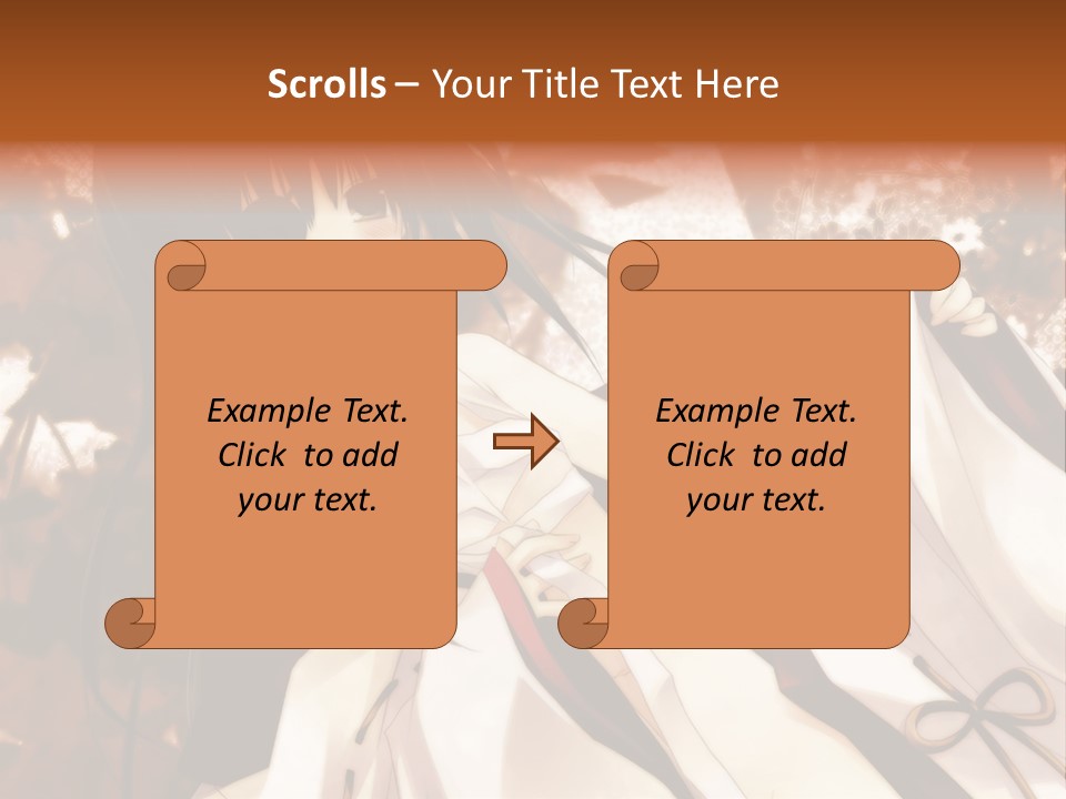 A Woman In A White Dress With Long Black Hair PowerPoint Template