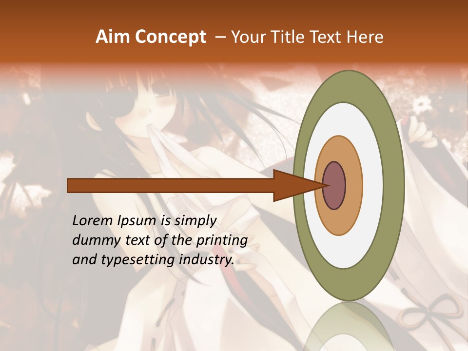 A Woman In A White Dress With Long Black Hair PowerPoint Template