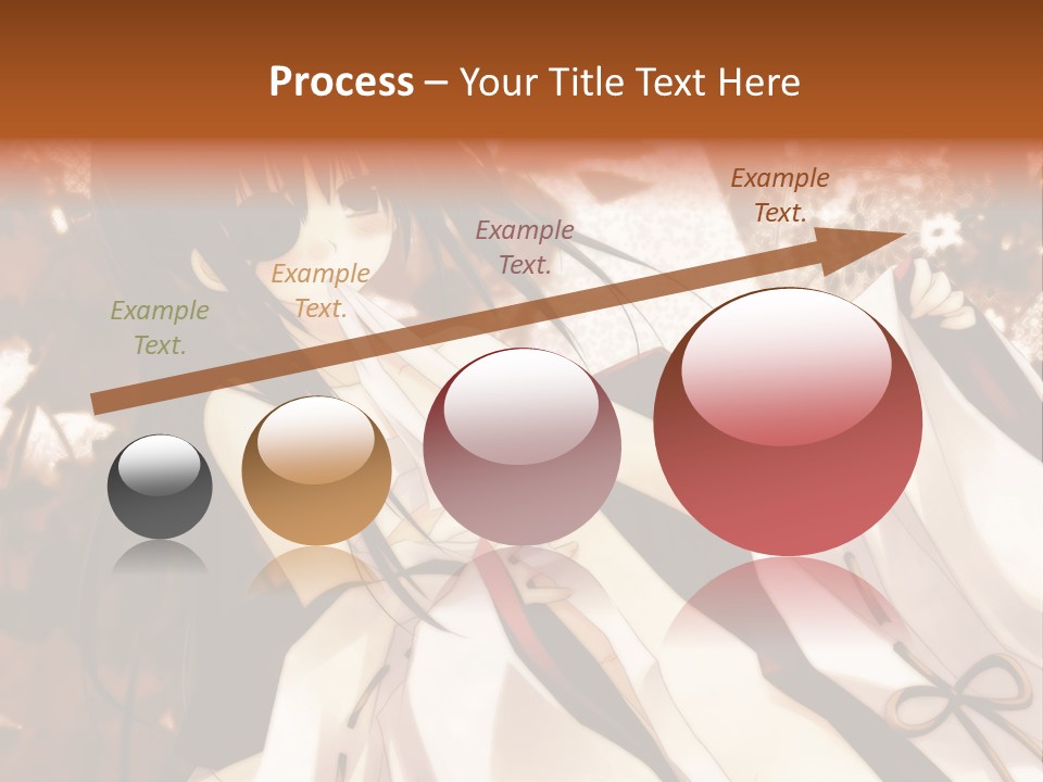 A Woman In A White Dress With Long Black Hair PowerPoint Template