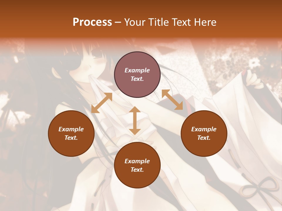 A Woman In A White Dress With Long Black Hair PowerPoint Template