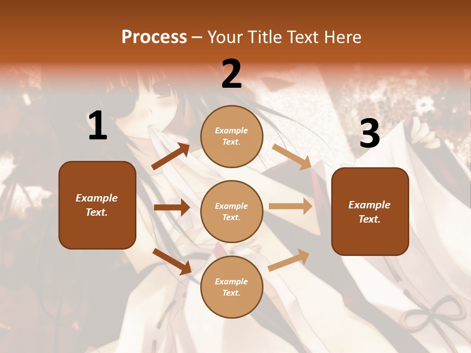 A Woman In A White Dress With Long Black Hair PowerPoint Template