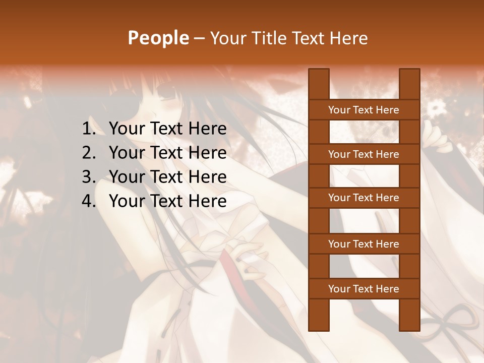 A Woman In A White Dress With Long Black Hair PowerPoint Template