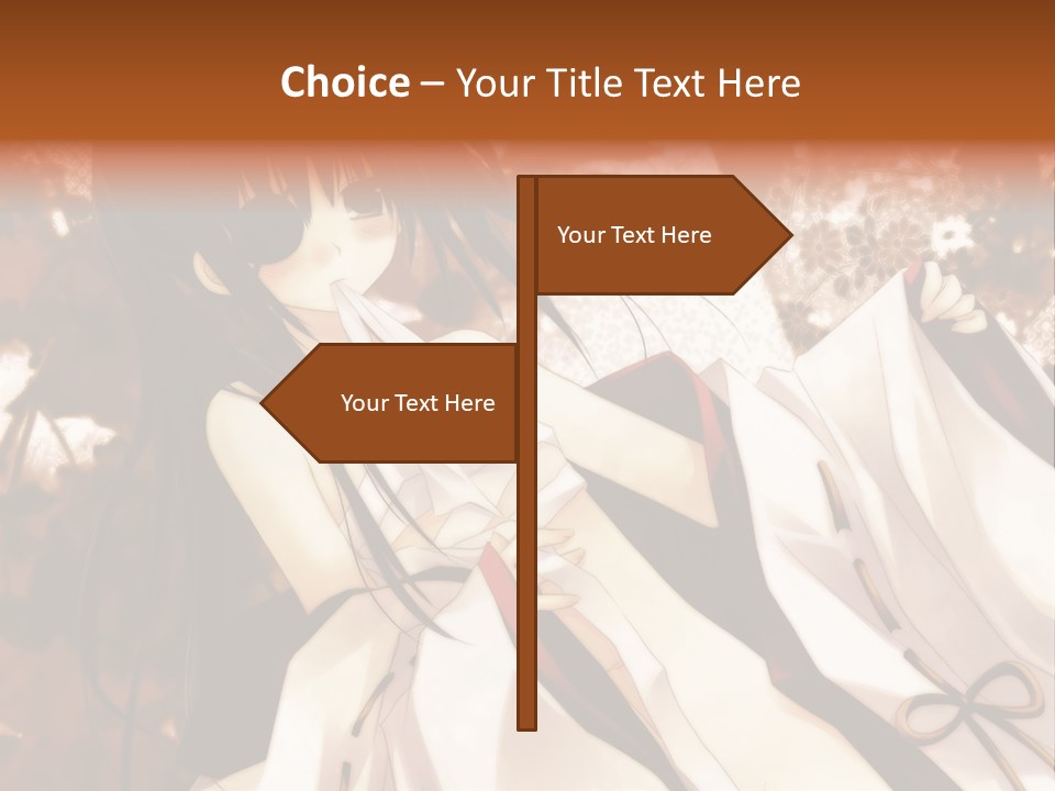 A Woman In A White Dress With Long Black Hair PowerPoint Template