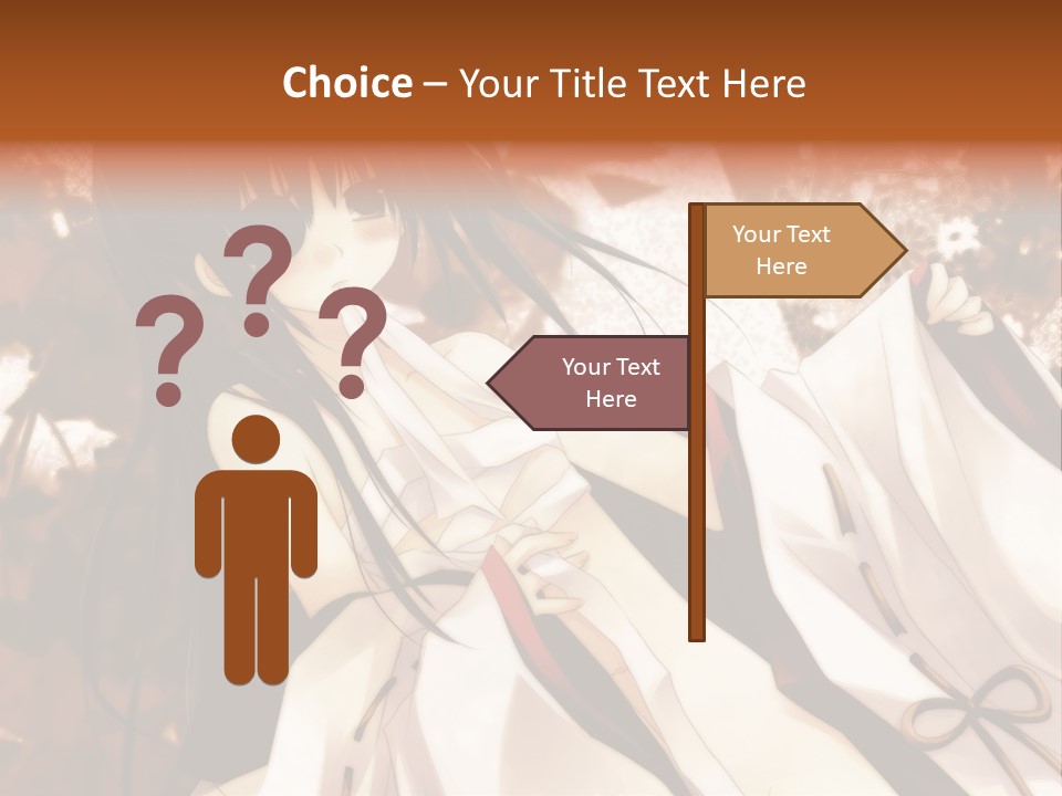 A Woman In A White Dress With Long Black Hair PowerPoint Template