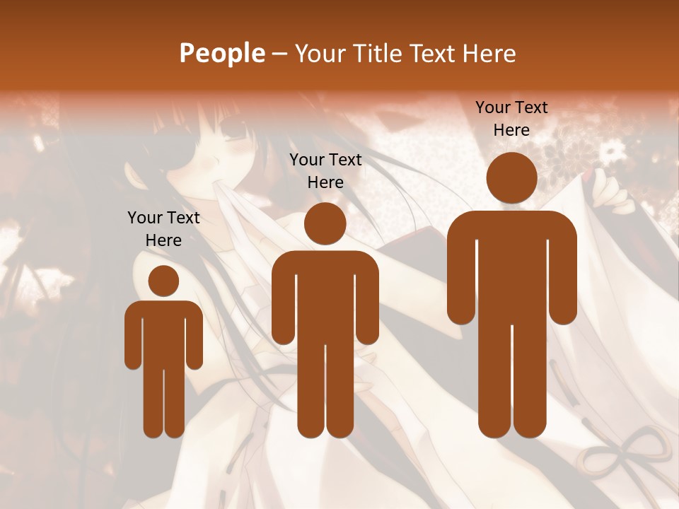 A Woman In A White Dress With Long Black Hair PowerPoint Template