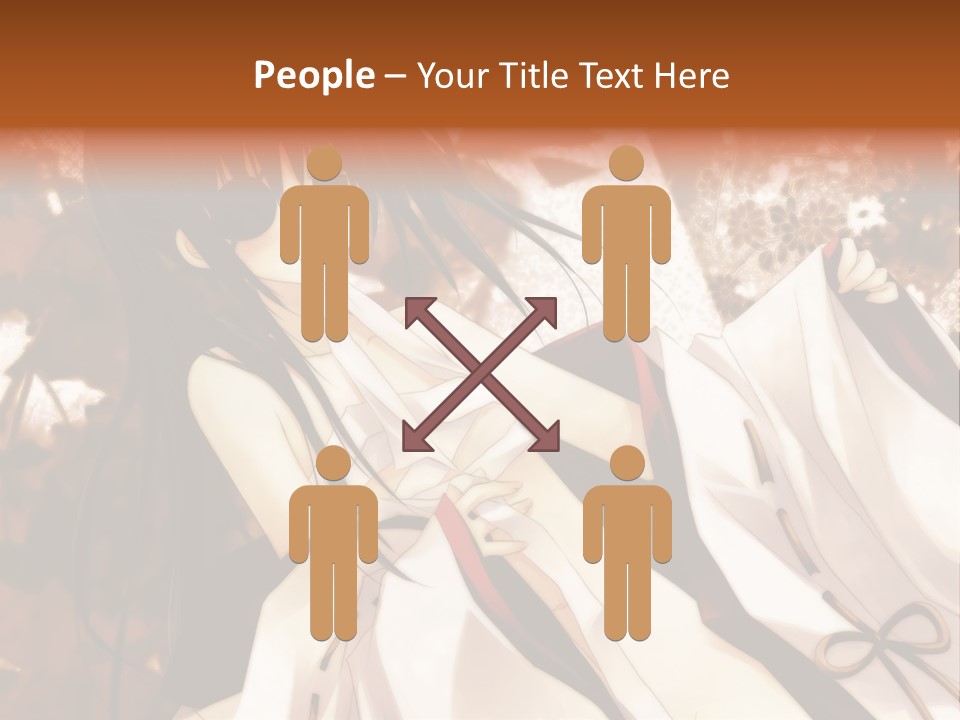 A Woman In A White Dress With Long Black Hair PowerPoint Template