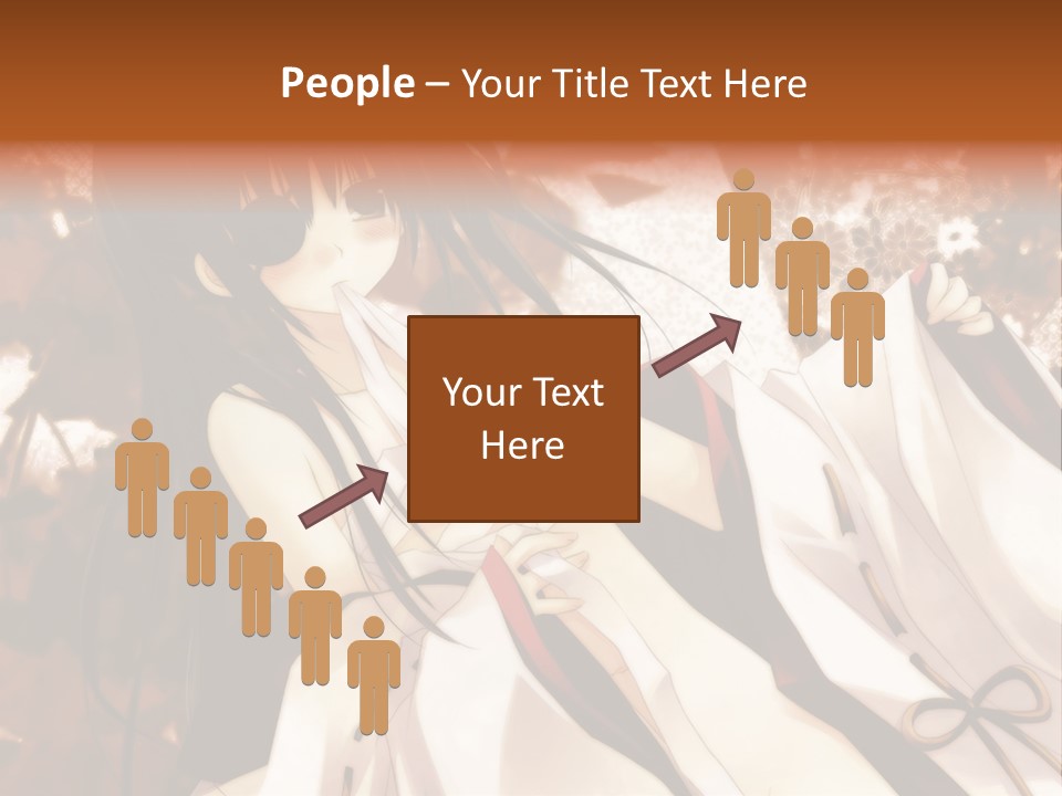 A Woman In A White Dress With Long Black Hair PowerPoint Template