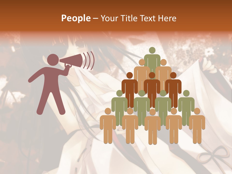 A Woman In A White Dress With Long Black Hair PowerPoint Template