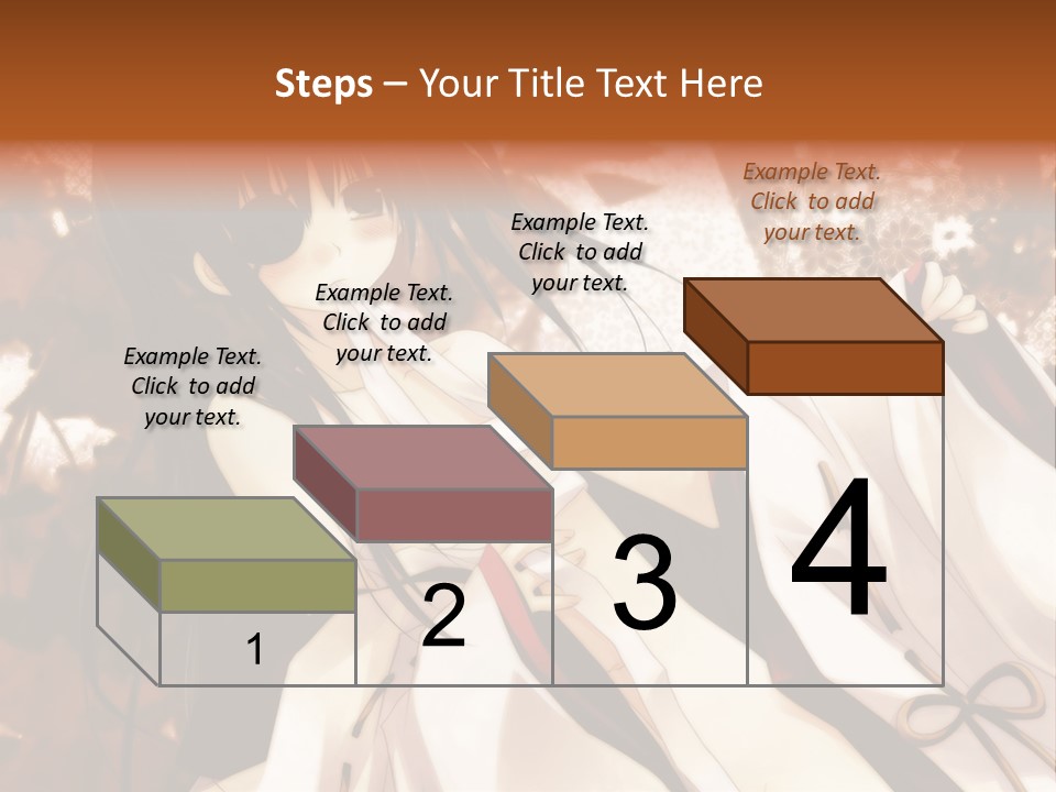 A Woman In A White Dress With Long Black Hair PowerPoint Template