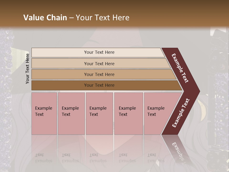 A Woman With Long Hair Wearing A Hat And Bow Tie PowerPoint Template