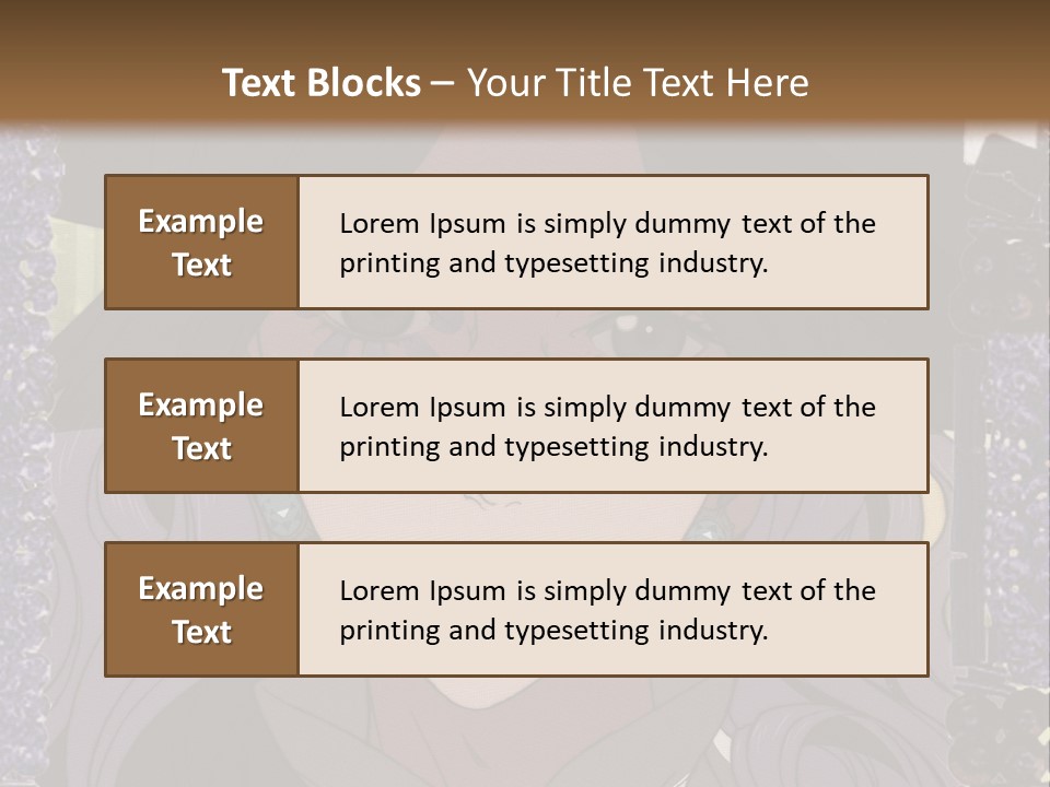 A Woman With Long Hair Wearing A Hat And Bow Tie PowerPoint Template