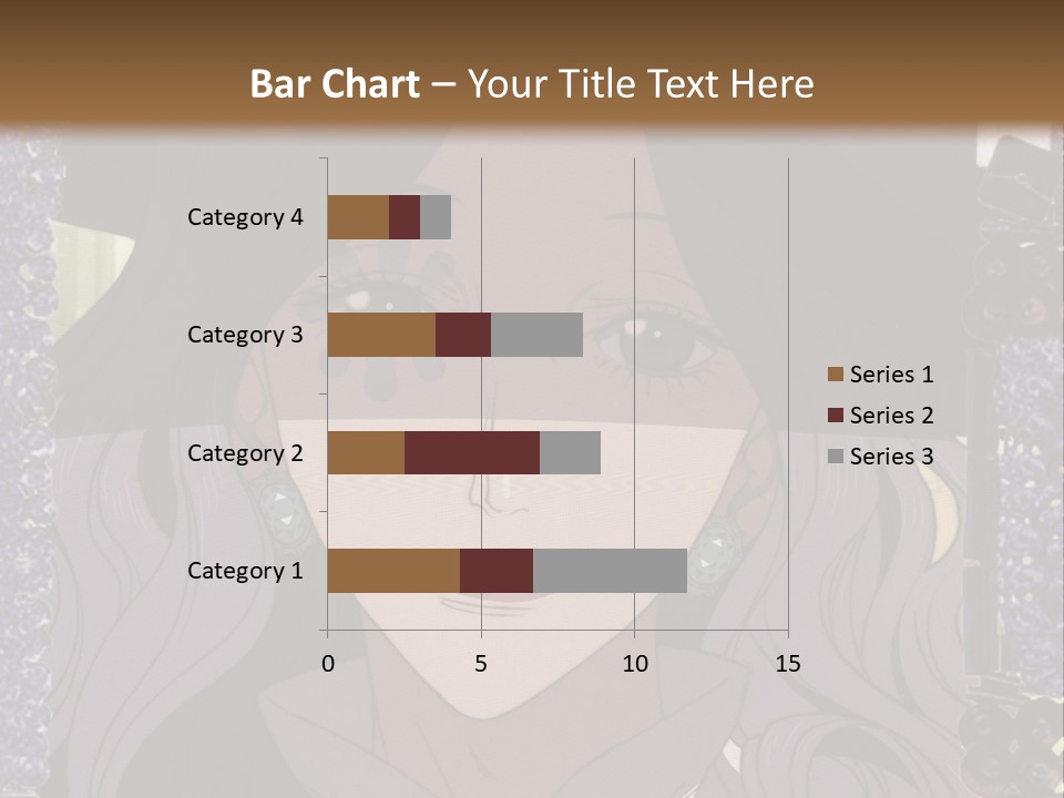 A Woman With Long Hair Wearing A Hat And Bow Tie PowerPoint Template