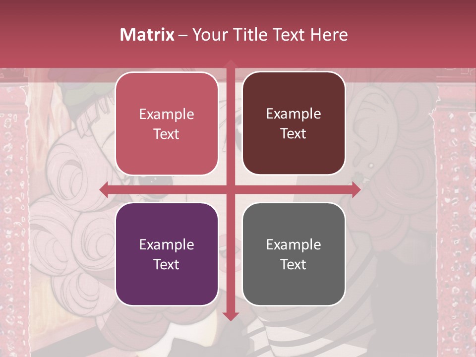 A Picture Of A Girl With Pink Hair And A Hat PowerPoint Template