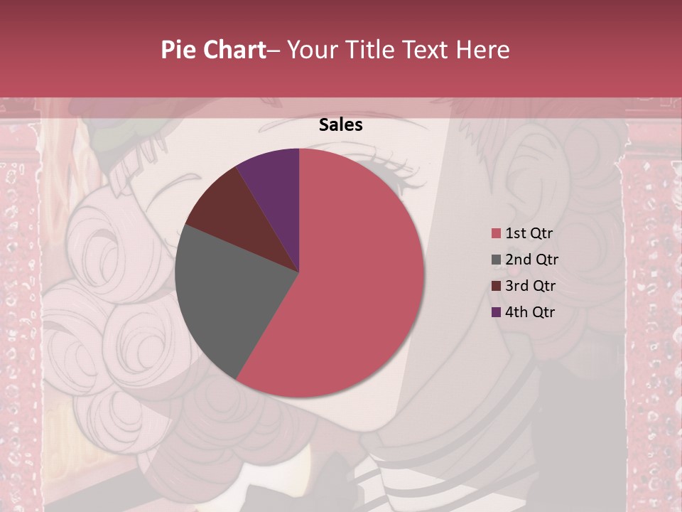 A Picture Of A Girl With Pink Hair And A Hat PowerPoint Template