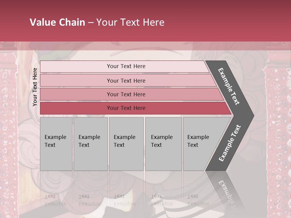 A Picture Of A Girl With Pink Hair And A Hat PowerPoint Template