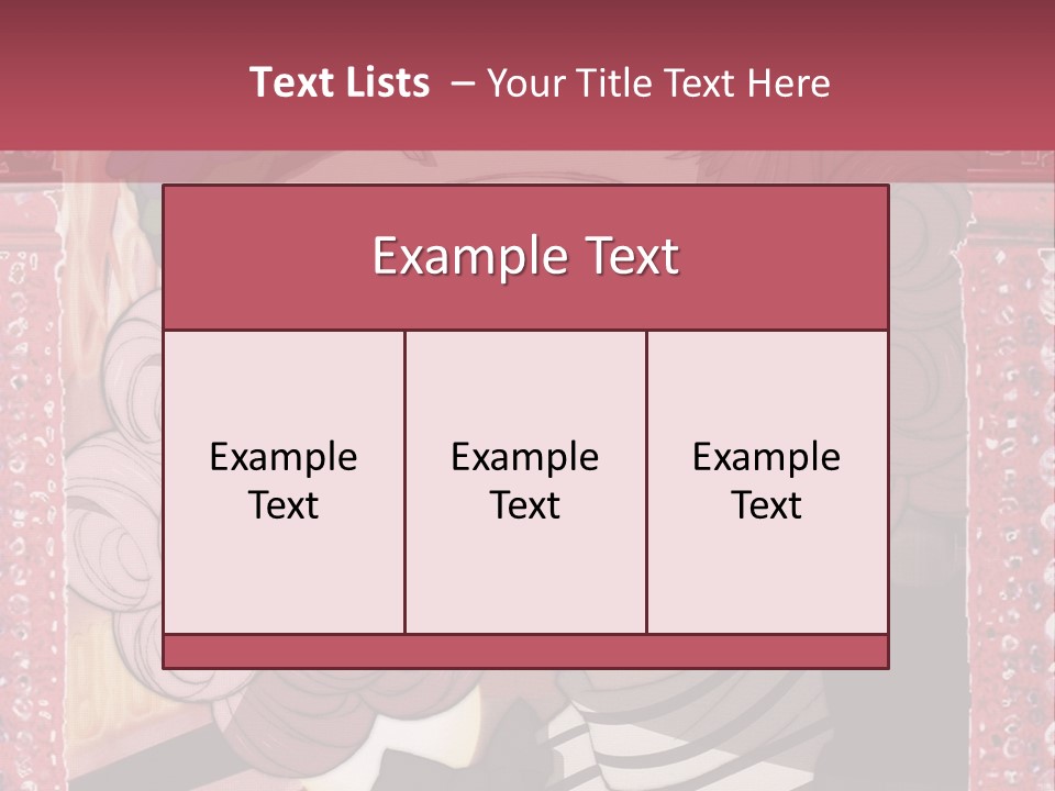 A Picture Of A Girl With Pink Hair And A Hat PowerPoint Template