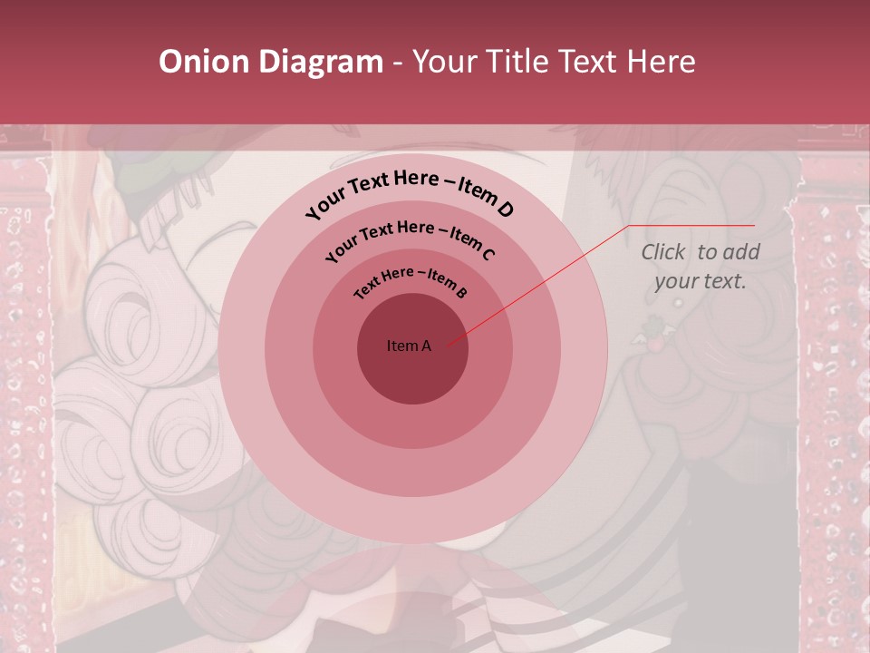 A Picture Of A Girl With Pink Hair And A Hat PowerPoint Template