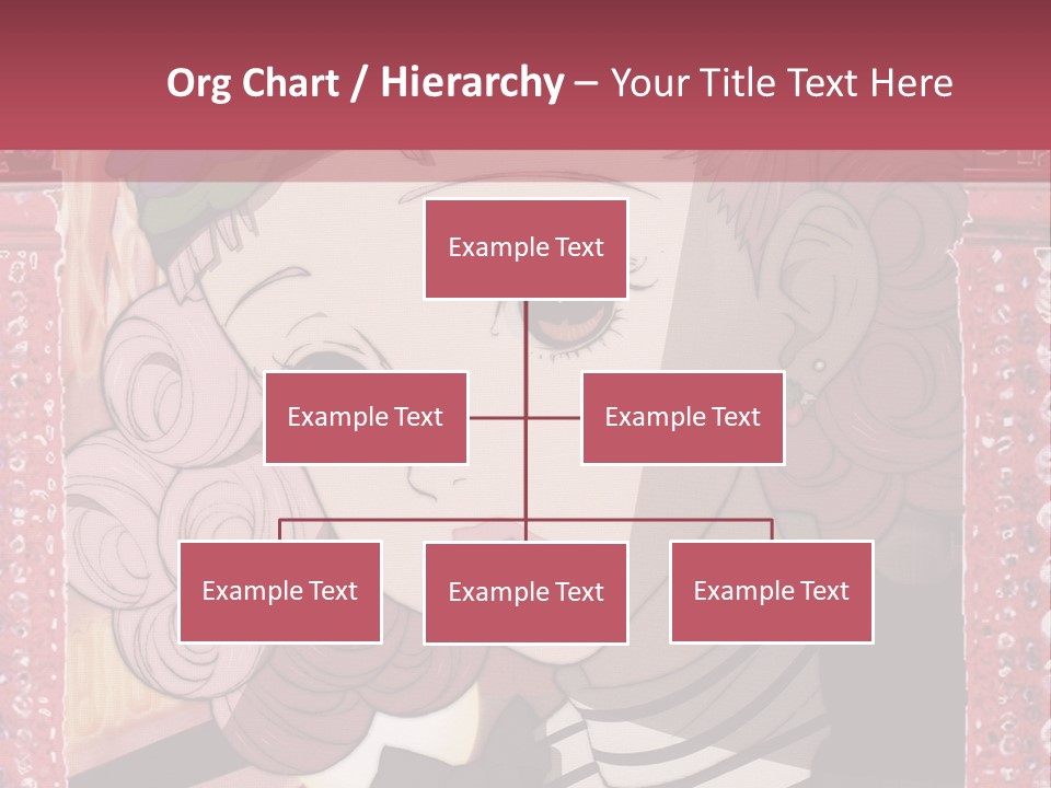 A Picture Of A Girl With Pink Hair And A Hat PowerPoint Template