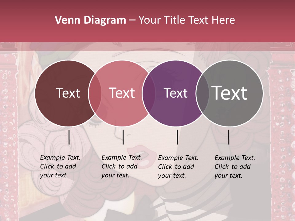 A Picture Of A Girl With Pink Hair And A Hat PowerPoint Template