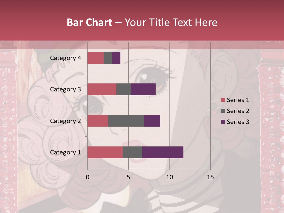 A Picture Of A Girl With Pink Hair And A Hat PowerPoint Template