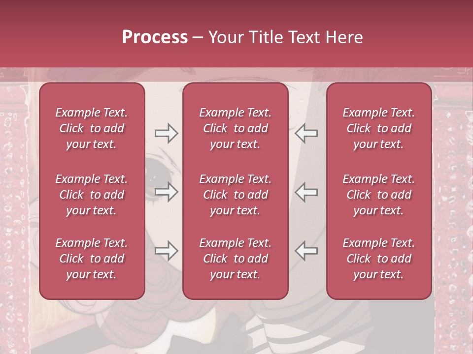 A Picture Of A Girl With Pink Hair And A Hat PowerPoint Template