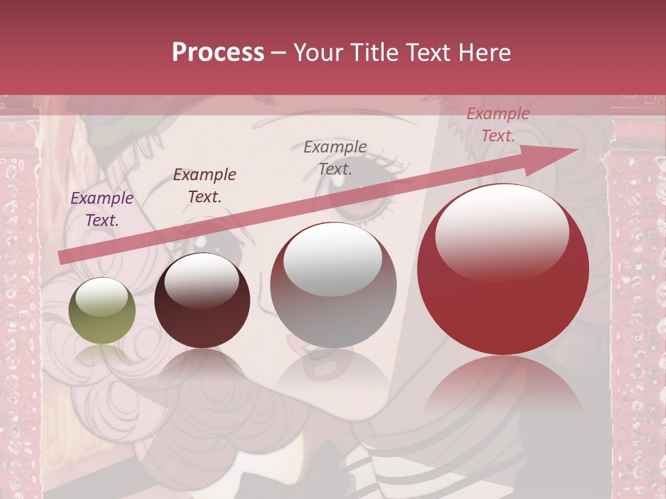 A Picture Of A Girl With Pink Hair And A Hat PowerPoint Template